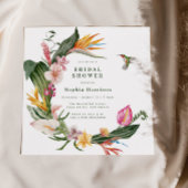 Einladung zur Dusche Tropical Floral Wreath Bridal