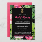 Einladung zur Dusche von Ananas, tropisch, Luau (Vorne/Hinten)