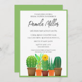 Einladung zur Dusche von Cactus Bridal (Vorne/Hinten)