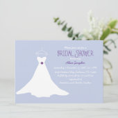 Einladung zur Dusche von Gown Bridal (Lavender&Lil (Stehend Vorderseite)