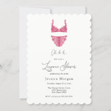 Einladung zur Dusche von Lingerie