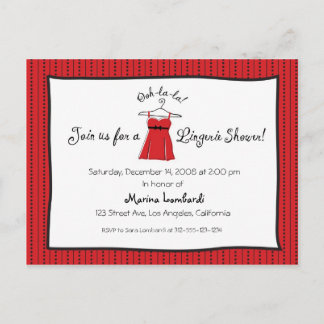 Einladung zur Dusche von Lingerie