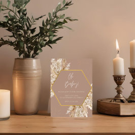 Einladung zur Dusche von neutralem Tone Boho Pampa