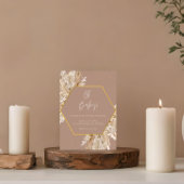 Einladung zur Dusche von neutralem Tone Boho Pampa