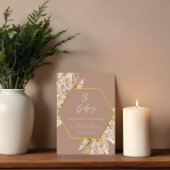 Einladung zur Dusche von neutralem Tone Boho Pampa