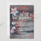 Einladung zur Eat Drink be Merry Holiday Party (Vorderseite)