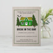 Einladung zur Editable House Erwärmung (Stehend Vorderseite)