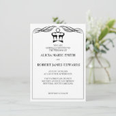 Einladung zur Ehe und Hochzeit (Stehend Vorderseite)