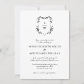 Einladung zur Einberufung einer einfachen Monogram (Vorderseite)