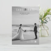 Einladung zur Einberufung einer einfarbigen Hochze (Stehend Vorderseite)