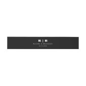 Einladung zur Einberufung einer Schwarzen Minimal- Einladungsbanderole (Flach)