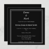 Einladung zur Einberufung eines einfachen Monogram (Vorne/Hinten)