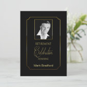 Einladung zur Einberufung - Foto Beilage - Schwarz (Stehend Vorderseite)