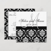 Einladung zur Einberufung von Monogram Damask (Vorne/Hinten)