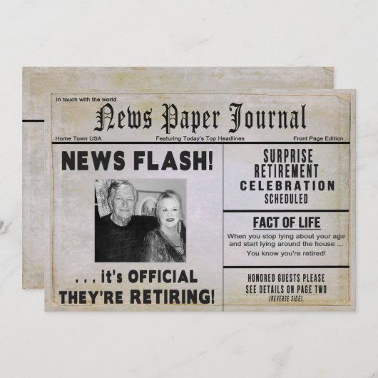 Einladung zur Einberufung von Rentenzahlungen (COU (Vorne/Hinten)