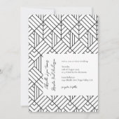 Einladung zur einfachen geometrischen Hochzeit (Vorderseite)