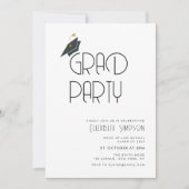 Einladung zur einfachen minimalen Textgraduierungs (Vorderseite)