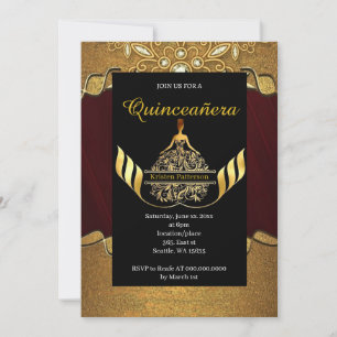 Einladung zur einfachen Quinceanera