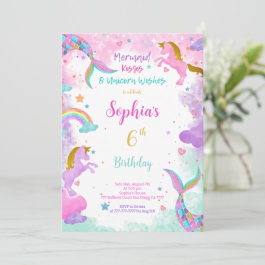 Einladung zur Einfärbung des Wassers (Stehend Vorderseite)