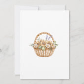 Einladung zur einheimischen Baby-Dusche (Rückseite)