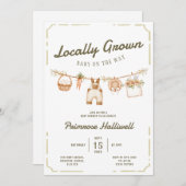 Einladung zur einheimischen Baby-Dusche (Vorne/Hinten)