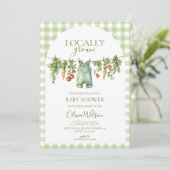 Einladung zur einheimischen Baby-Dusche (Stehend Vorderseite)
