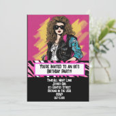 Einladung zur Einladung der 80er-Party-Karte (Stehend Vorderseite)