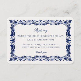 Einladung zur Einladung der Blue Talavera Tile Reg