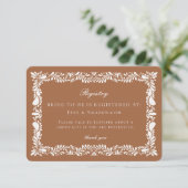 Einladung zur Einladung der Clay Talavera Tile Reg (Stehend Vorderseite)