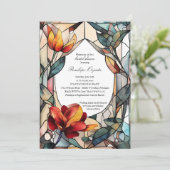 Einladung zur Einladung der Glasbläserdusche (Stehend Vorderseite)