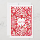 Einladung zur Einladung der Graduationspartei zum (Rückseite)