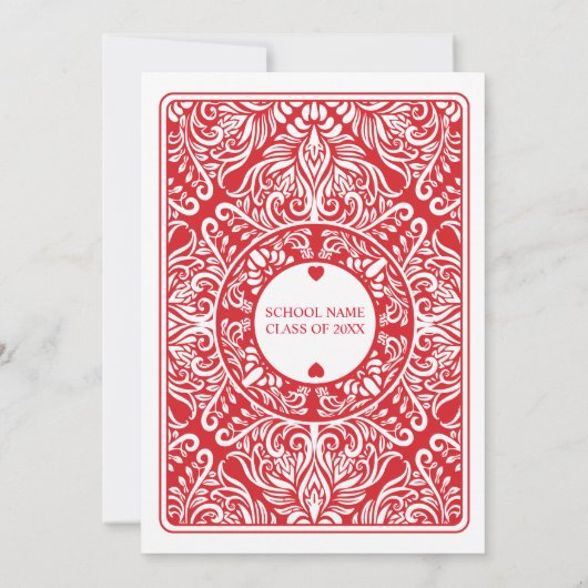 Einladung zur Einladung der Graduationspartei zum (Rückseite)