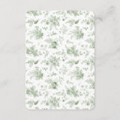 Einladung zur Einladung der Green Toile Floral Det (Rückseite)