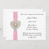 Einladung zur Einladung der Pink Lace-Gruppe (Vorne/Hinten)