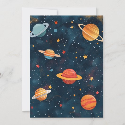 Einladung zur Einladung der Rocket 1. Reise um die (Rückseite)