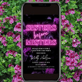 Einladung zur Einladung der rosa Neon Galentine