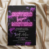 Einladung zur Einladung der rosa Neon Galentine