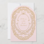 Einladung zur Einladung der Vintagen Rosa-Paris-Mo (Rückseite)