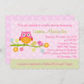 Einladung zur Einladung des Zweig-Babyduschers (Vorne/Hinten)