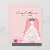 Einladung zur Einladung einer Bridal-Dusche (Vorne/Hinten)