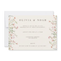 Einladung zur Einladung einer einfachen Boho-Wildb