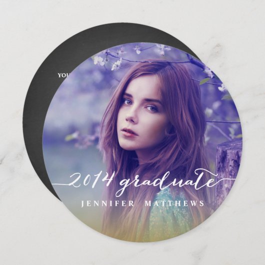 Einladung zur Einladung einer einfachen Chalkboard (Vorne/Hinten)