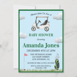 Einladung zur Einladung einer Golf Baby Dusche