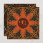 Einladung zur Einladung einer Mongram Solar Eclips (Vorne/Hinten)