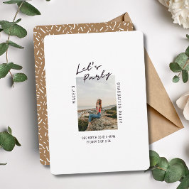 Einladung zur Einladung einer Single Foto Graduati