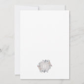 Einladung zur Einladung eines romantischen Blumenk (Rückseite)