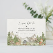 Einladung zur Einladung für Holztiere (Stehend Vorderseite)