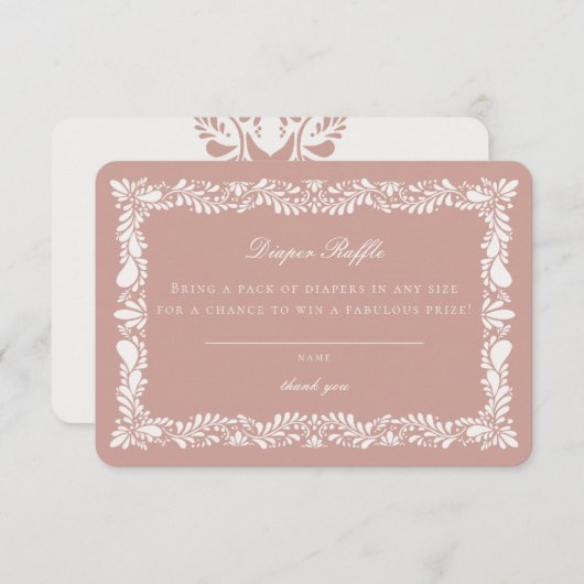 Einladung zur Einladung in das Pink Talavera Tile (Vorne/Hinten)