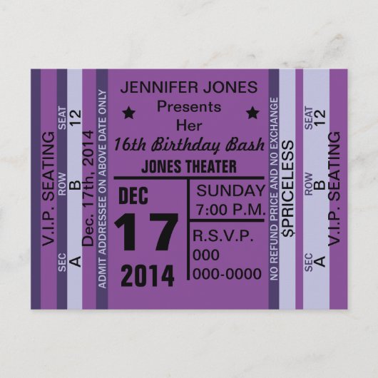 Einladung zur Einladung Postkarte (Vorderseite)