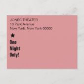 Einladung zur Einladung Postkarte (Rückseite)